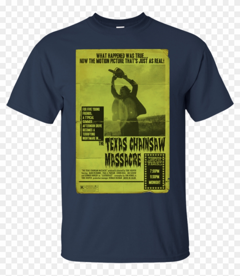The Texas Chainsaw Massacre Movie Poster Tee T Shirt - Texas Chainsaw Massacre, Gunnar Hansen, 1974 Clipart #2861534