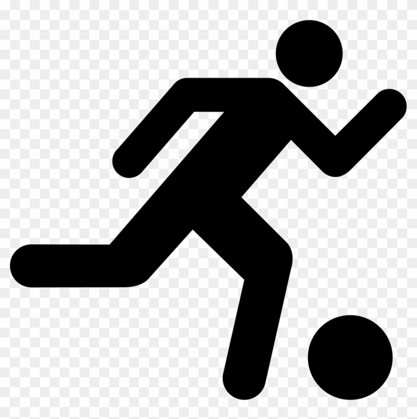 Soccer Player Running With The Ball Comments - Person Running Clipart - Png Download #2861669