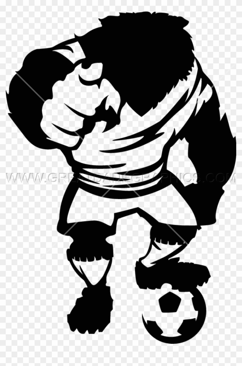 Bear Soccer Player - Gambar Vektor Pemain Sepak Bola Clipart