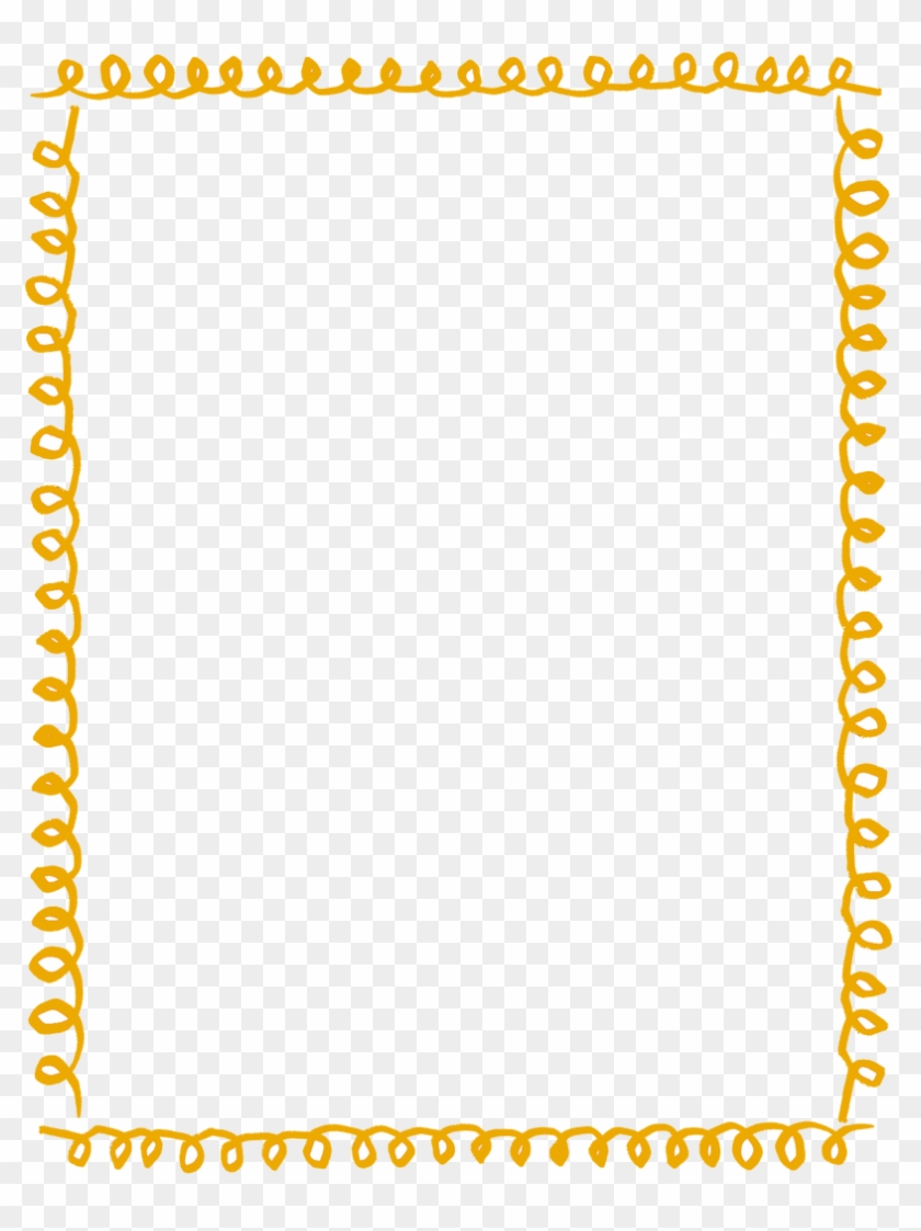 Pumpkin Border Png - Doodle Rectangle Border Png Clipart #2861950