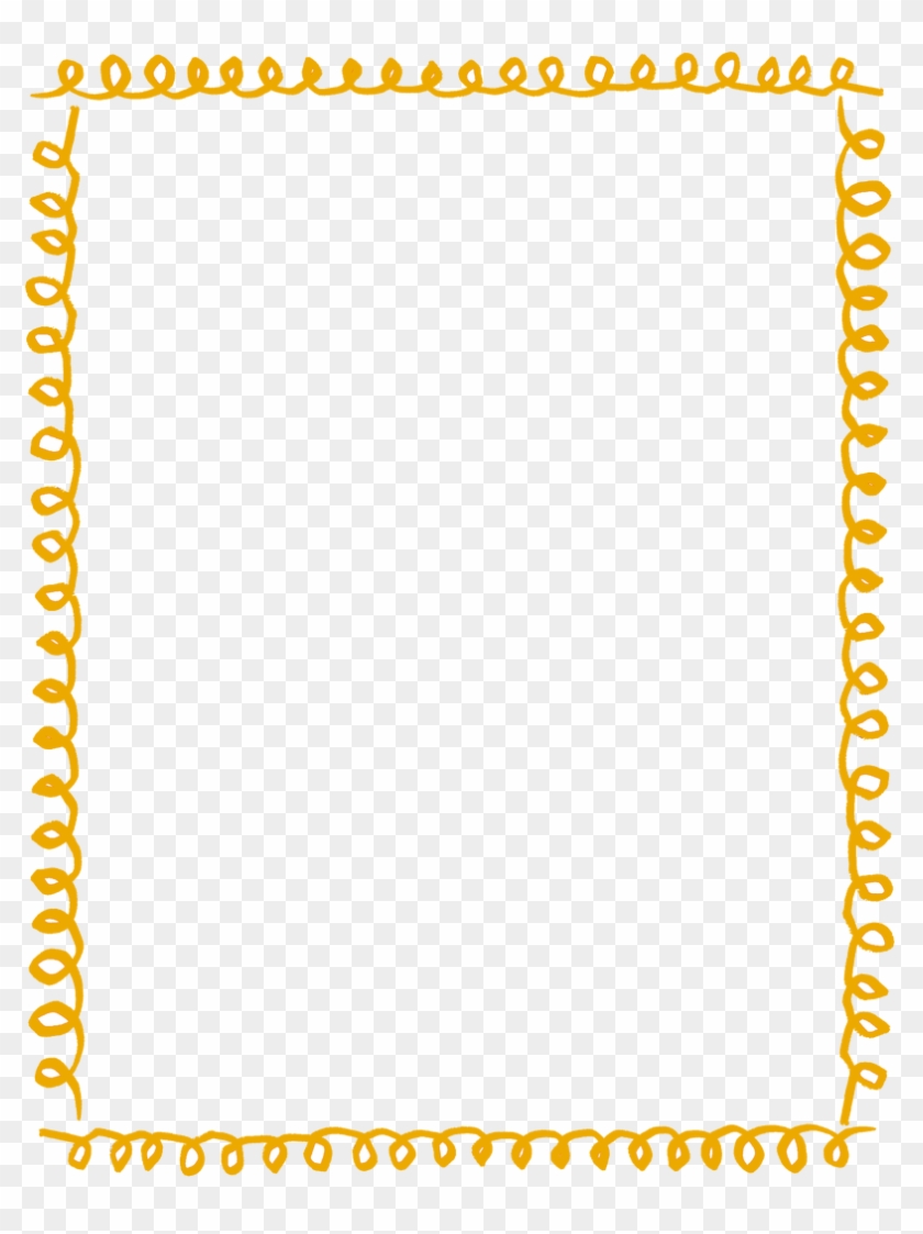 Pumpkin Border Png - Doodle Rectangle Border Png Clipart #2861950