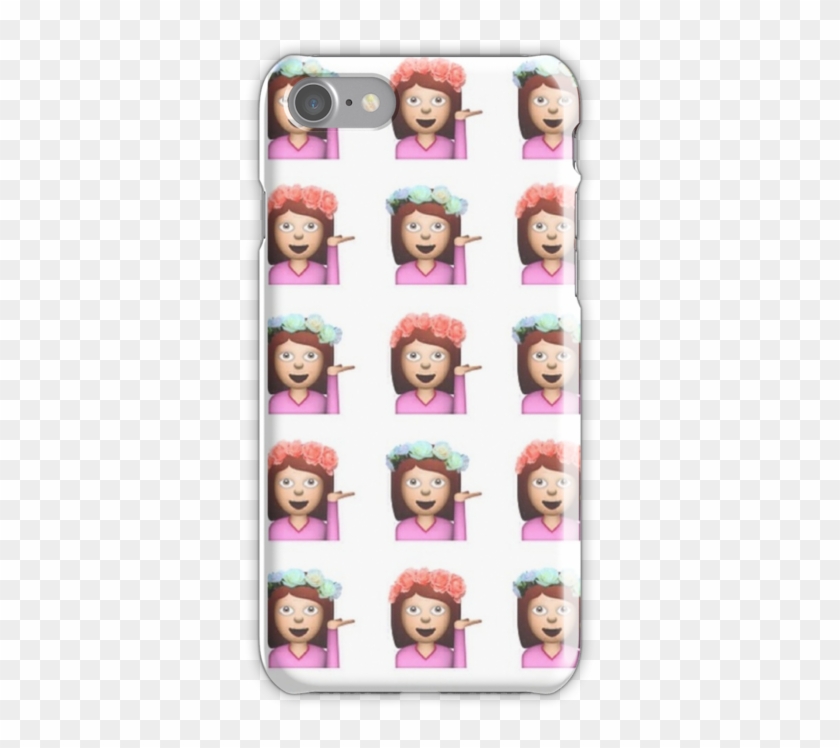 Sassy Hula Girl Emoji Pattern Iphone Cases Skins Png - Smartphone Clipart