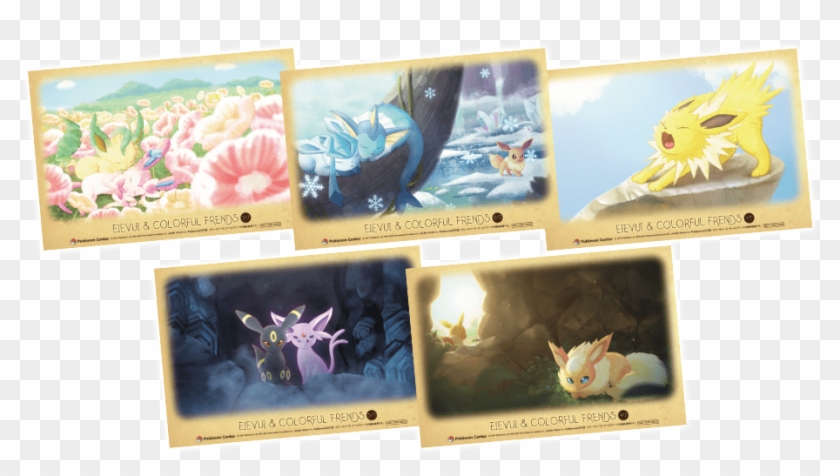 Pokémon Eevee Doll Clearcards - Eievui & Colorful Friends Clipart