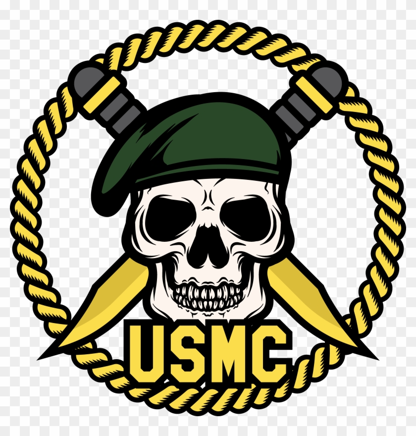 Skull Clipart Soldier - Logo Tengkorak Vector Png Transparent Png