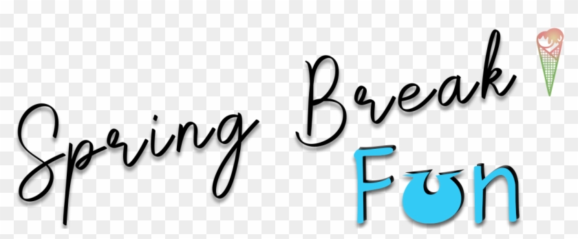 Things To Do For Spring Break - Calligraphy Clipart