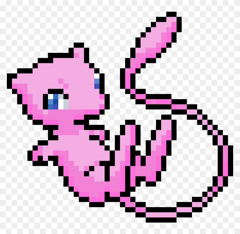 Mew - Pokemon Pixel Art Mew Clipart #2863356