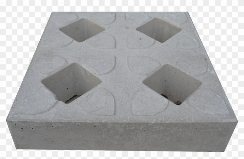 Paving Grass Block Motif - Concrete Clipart