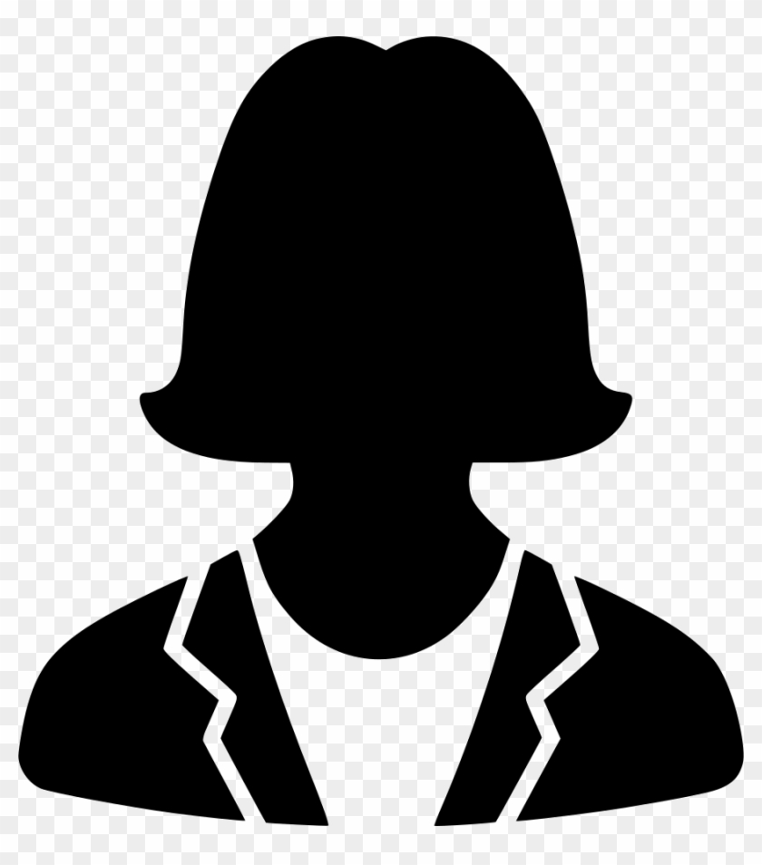 Contact Profile User Default Female Suit Comments - Profile Icon Png Female Clipart