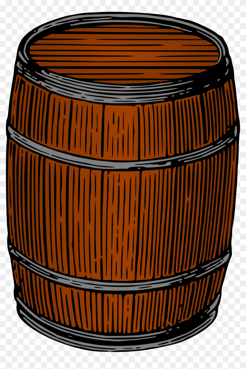 Barrel Clipart Nuclear Waste - Clip Art Of Keg - Png Download #2863876
