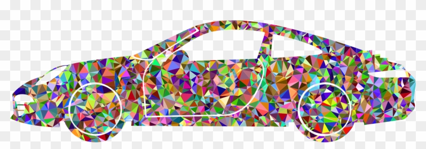 This Free Icons Png Design Of Chromatic Gem Porsche - Polygon Car Art Clipart #2864344