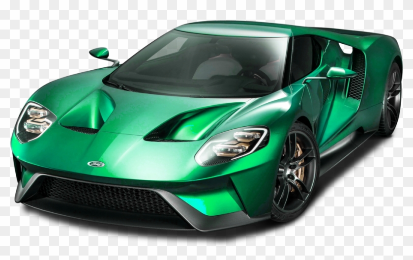 Green Sports Car - Ford Gt Png Clipart