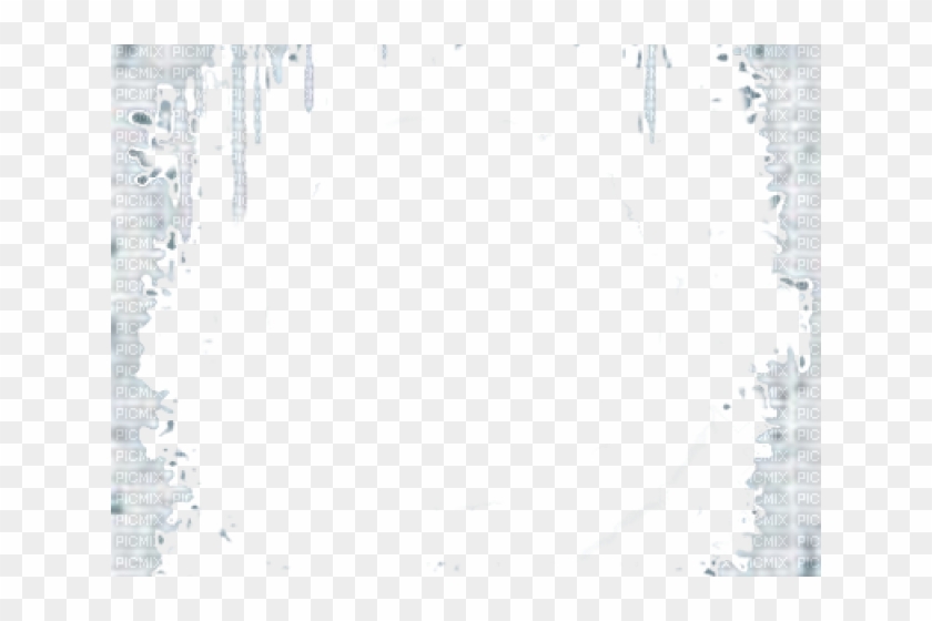 Frost Clipart Border - Monochrome - Png Download