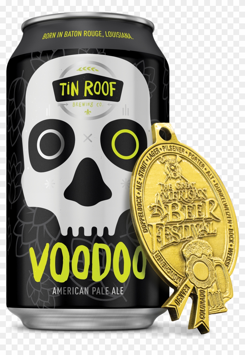 Can W/medal - Tin Roof Voodoo Pale Ale Clipart
