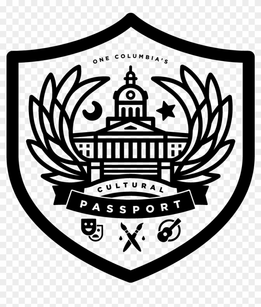 Shield, White For Dark Backgrounds - Logo Of Passport Clipart #2865229