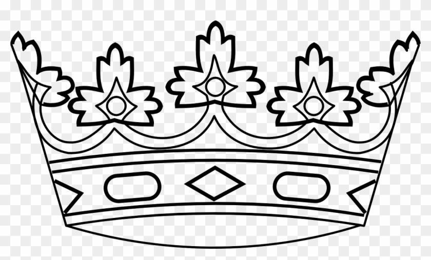 King Crown Royalty Royal Queen Png Image - Clip Art Black And White Crown Transparent Png #2865236