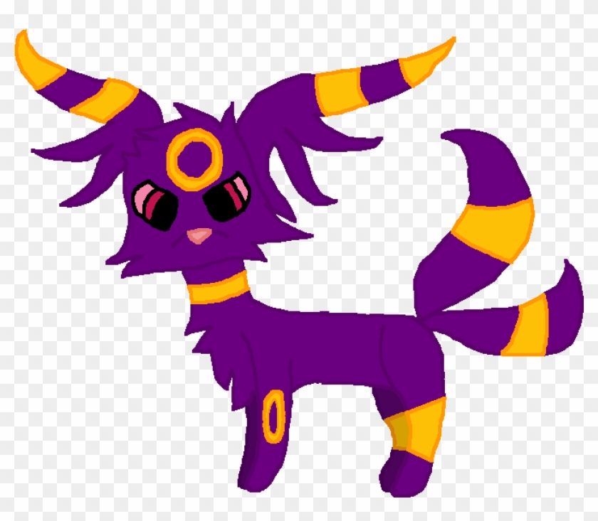 Pokemon Fusion Espeon & Umbreon - Cartoon Clipart