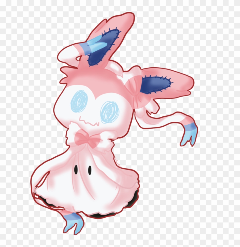 Sylveon Mimikyu By Anton S Honigboer - Cartoon Clipart #2865760