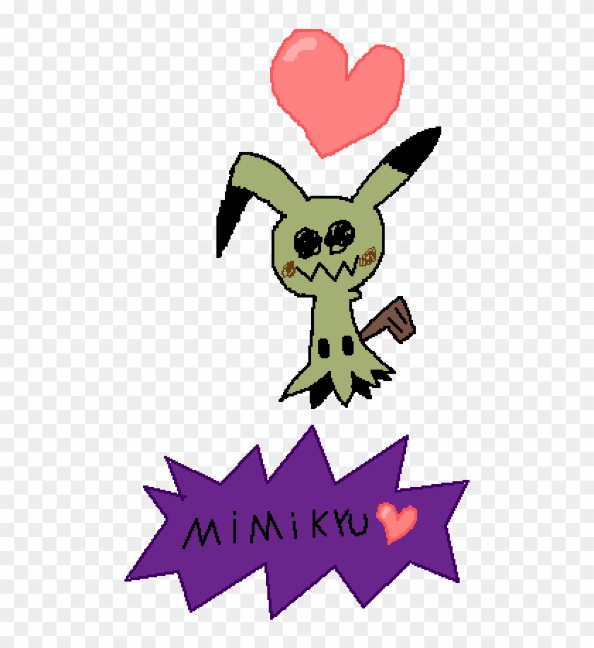 I Drew A Mimikyu My Favoritte Pokemon - Cartoon Clipart