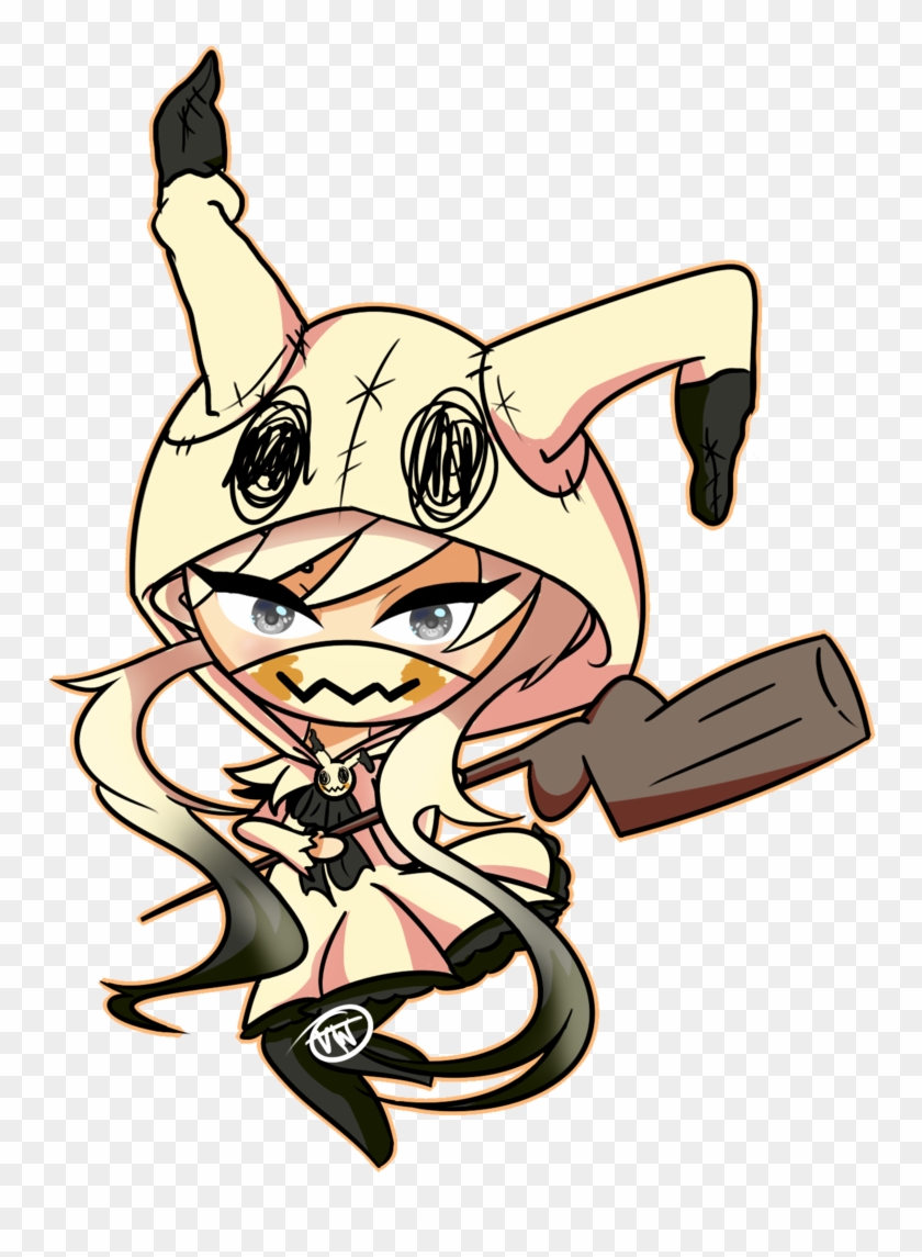 “magical Girl Mimikyu Redraw ” - Cartoon Clipart