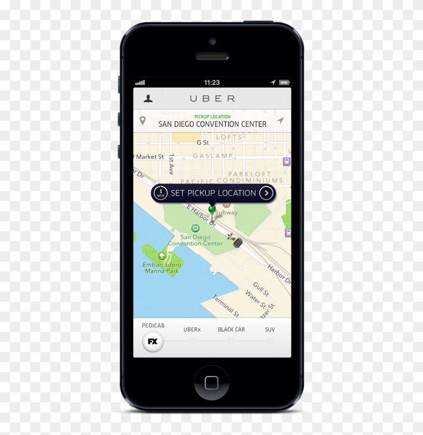 Uber On Phone Png Clipart