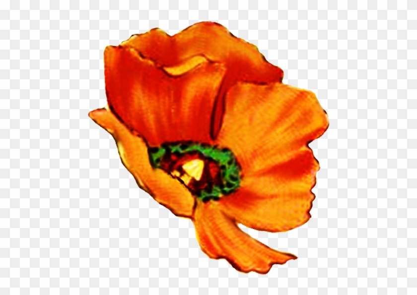 Poppy Clipart Single Poppy - Scrapbooking - Png Download #2865886