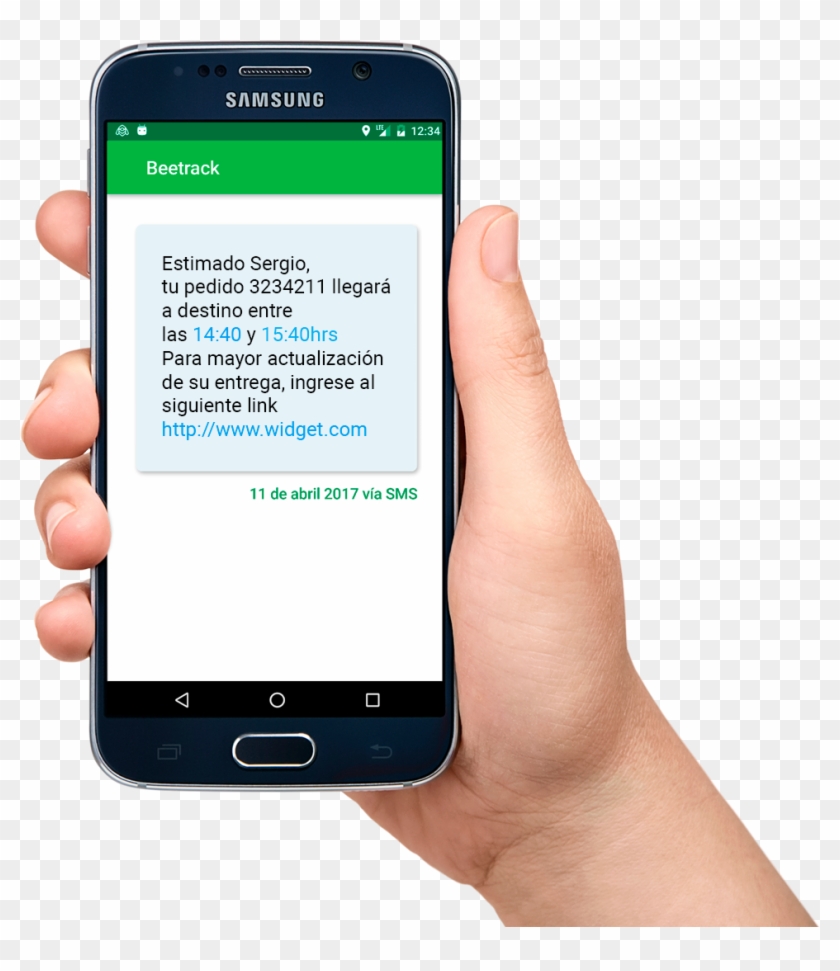 Celular Plataforma - Android Mobile With Hand Clipart