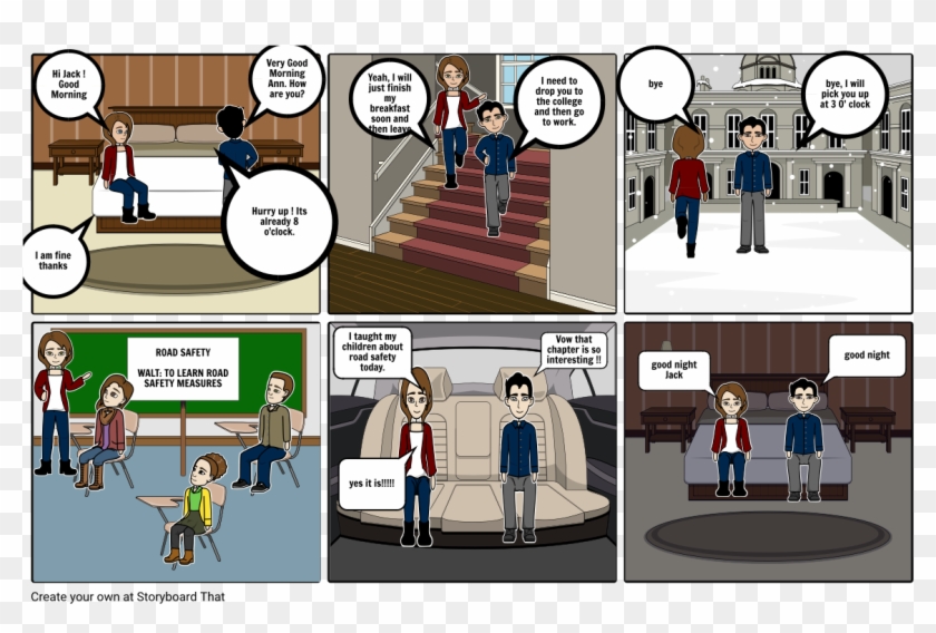 Road Safety Road Safety Storyboard By Aayush03 Road - Cartoon Clipart