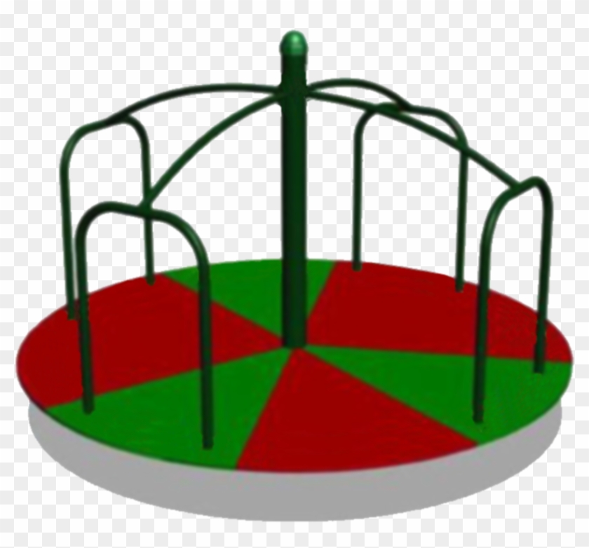 Kids On Playground Clipart Black And White Free - Playground Merry Go Round Clipart - Png Download #2866803