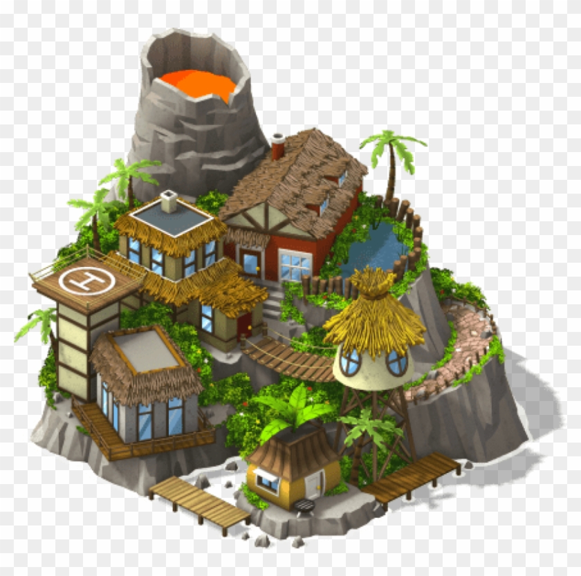 Free Png Lava Rock Island-sw - Cartoon Clipart #2866836