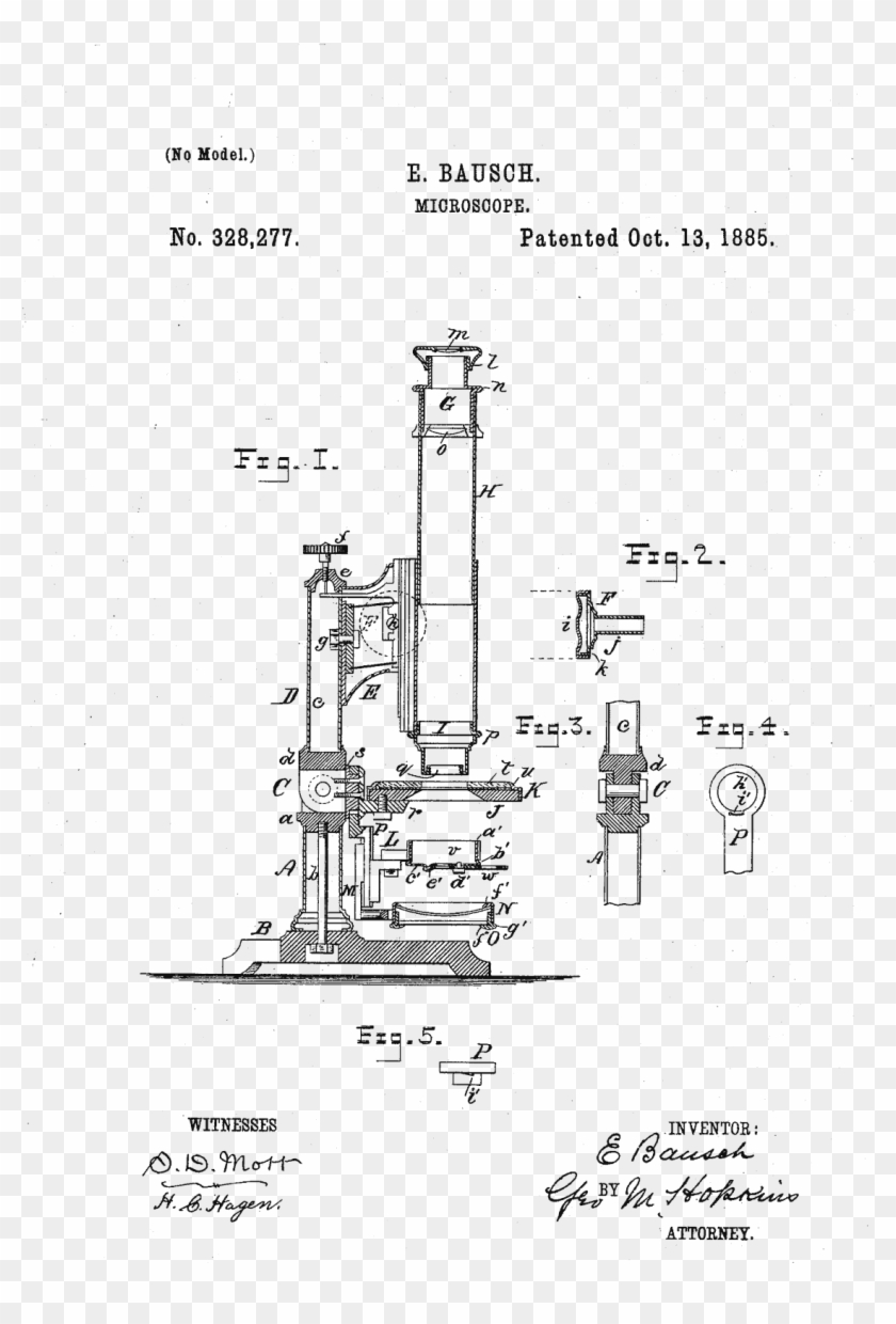 Microscope - Technical Drawing Clipart