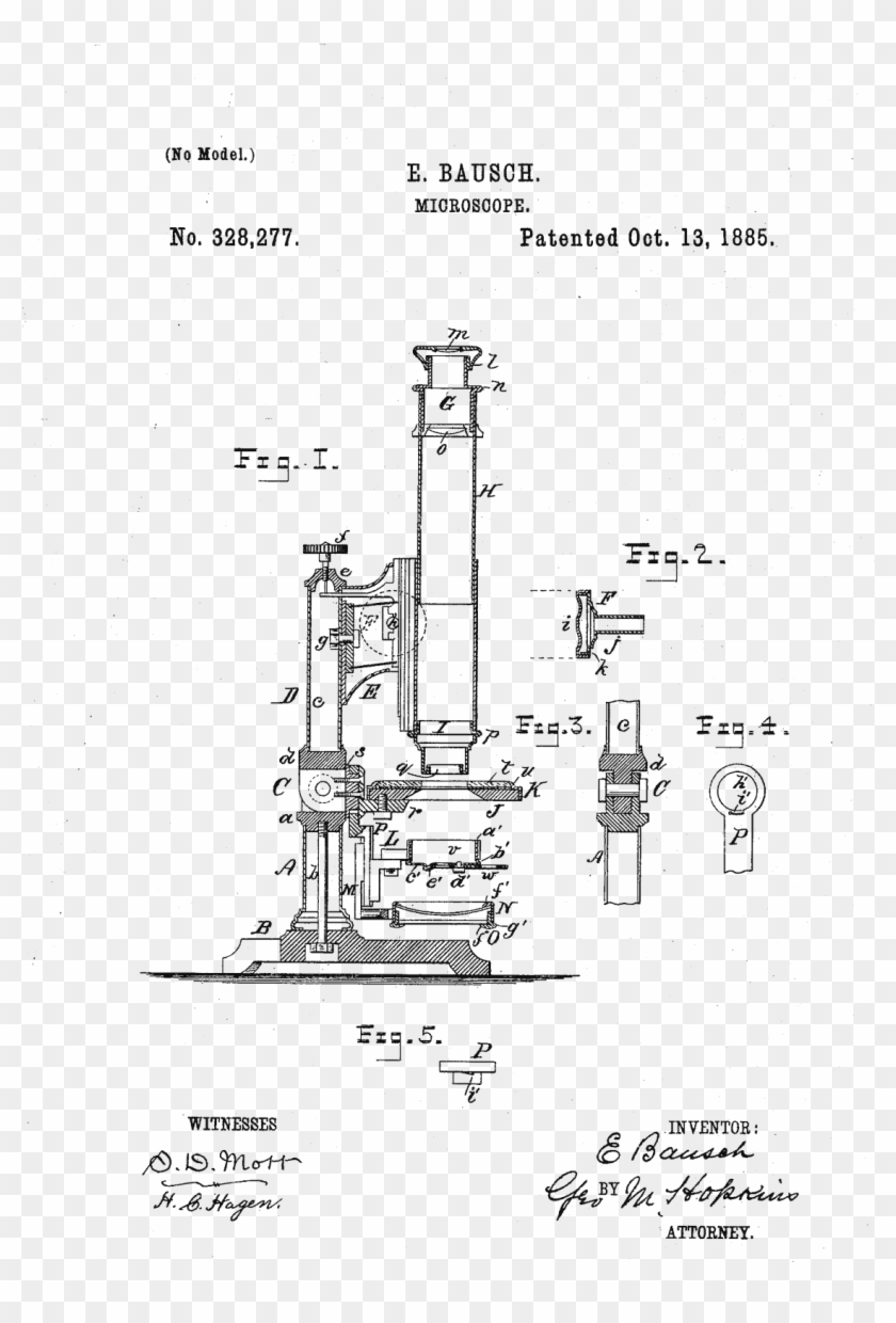 Microscope - Technical Drawing Clipart #2867362