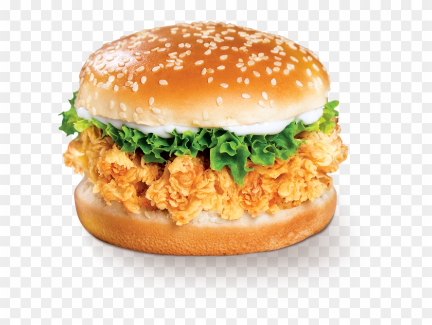 Chicken-burger - Royal Crunchy Burger Chicking Clipart