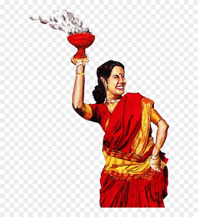 Puja Dhunachi Clip Art - Durga Puja Transparent - Png Download