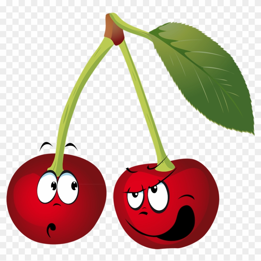 Fruit Clipart Cherry, Fruit Cherry Transparent Free - Png Download