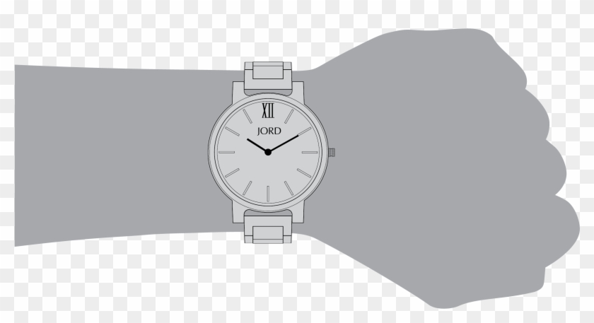 Wrist Sizing Reference - Analog Watch Clipart