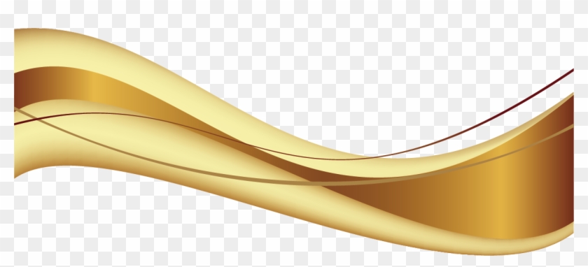 Vector Golden Wave - Transparent Gold Wave Png Clipart #2869103