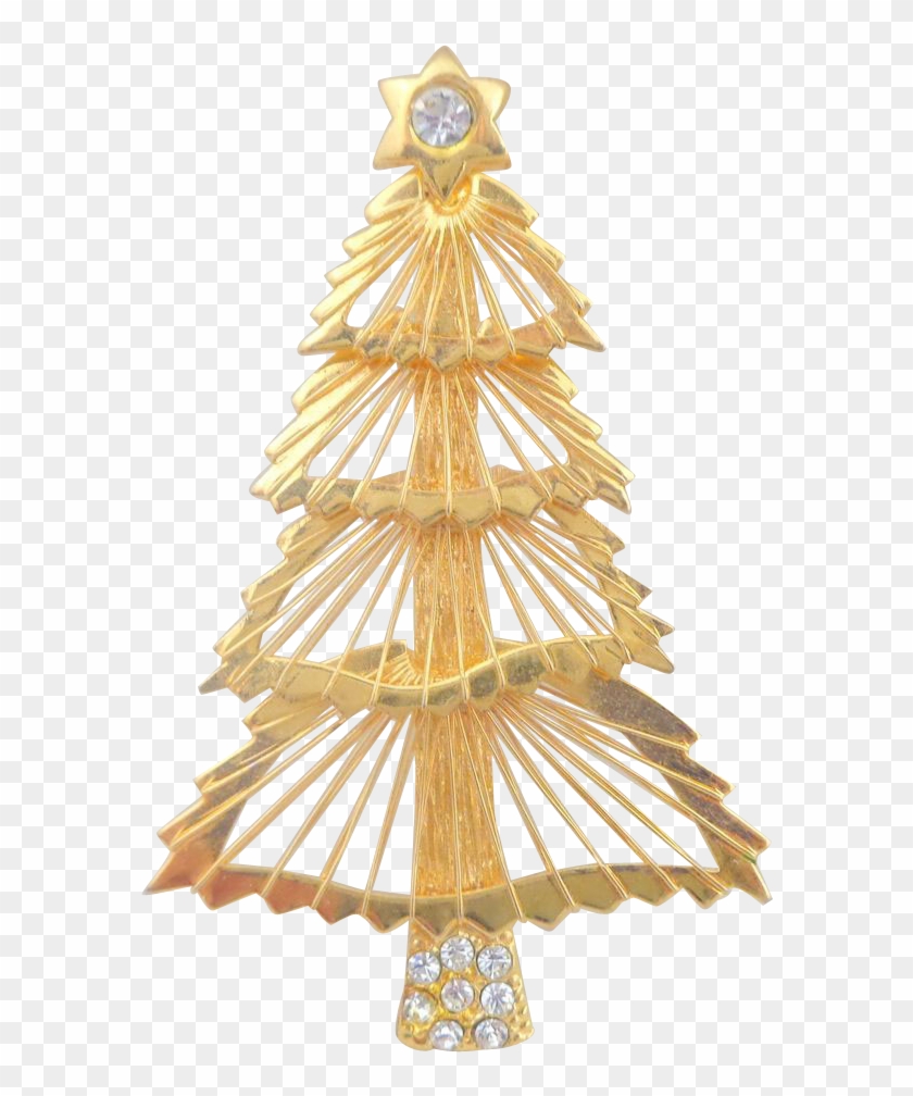 2015 Christmas Tree Transparent Background - Gold Christmas Tree No Background Clipart