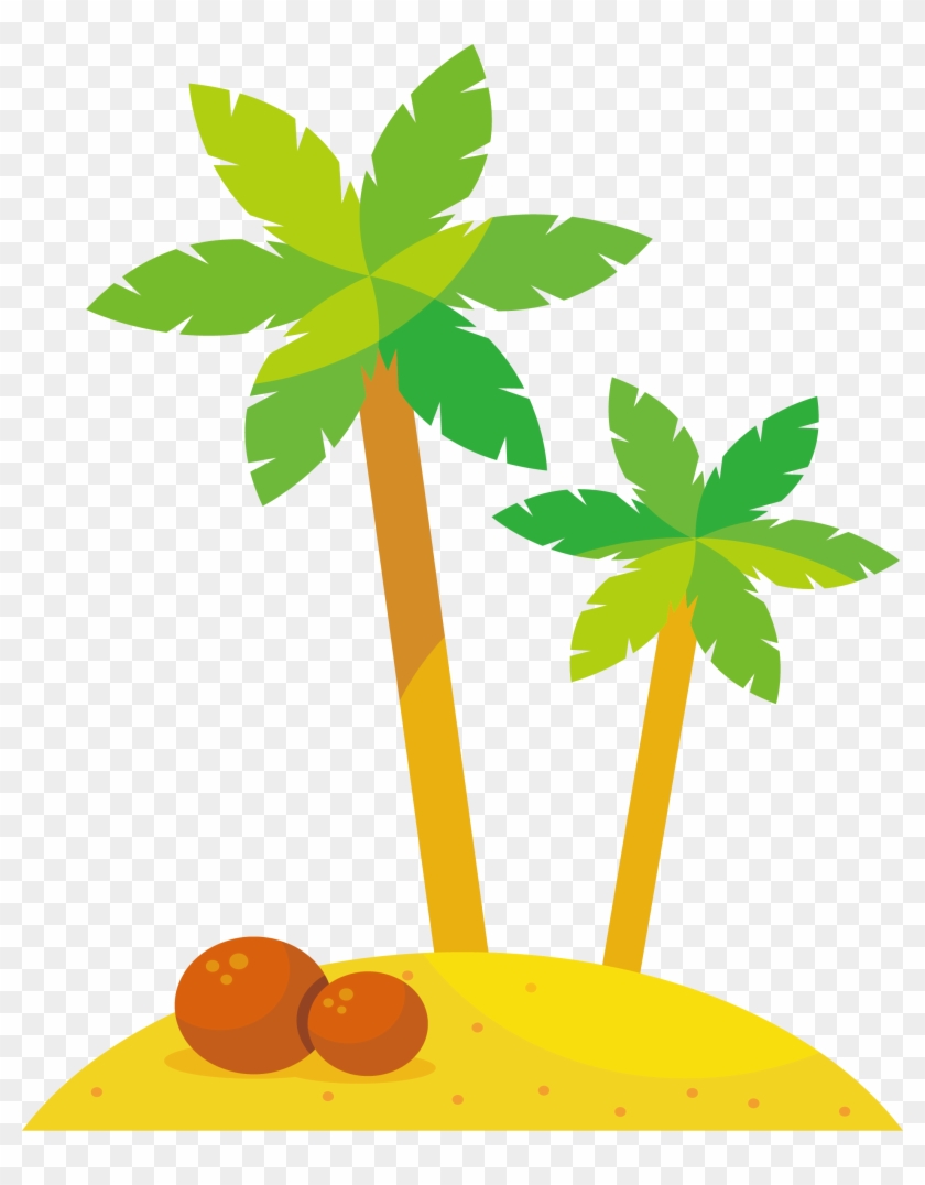 Coconut Tree Png Free Download - Coconut Tree Cartoon Png Clipart