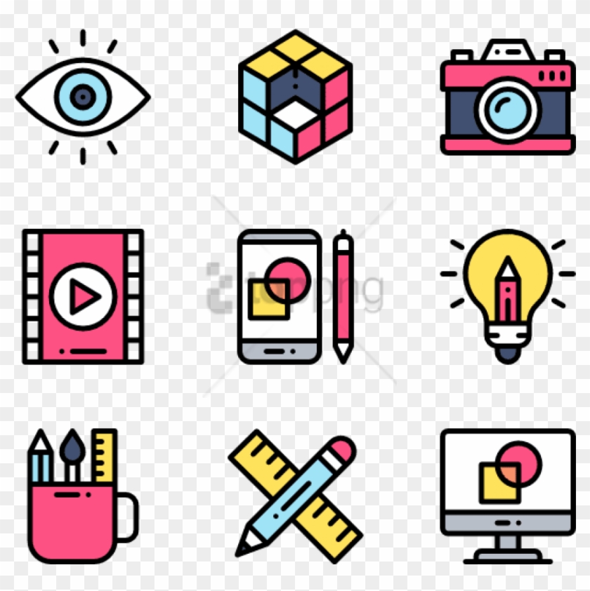 Free Png Art & Design 50 Icons - Web Design Icon Clipart