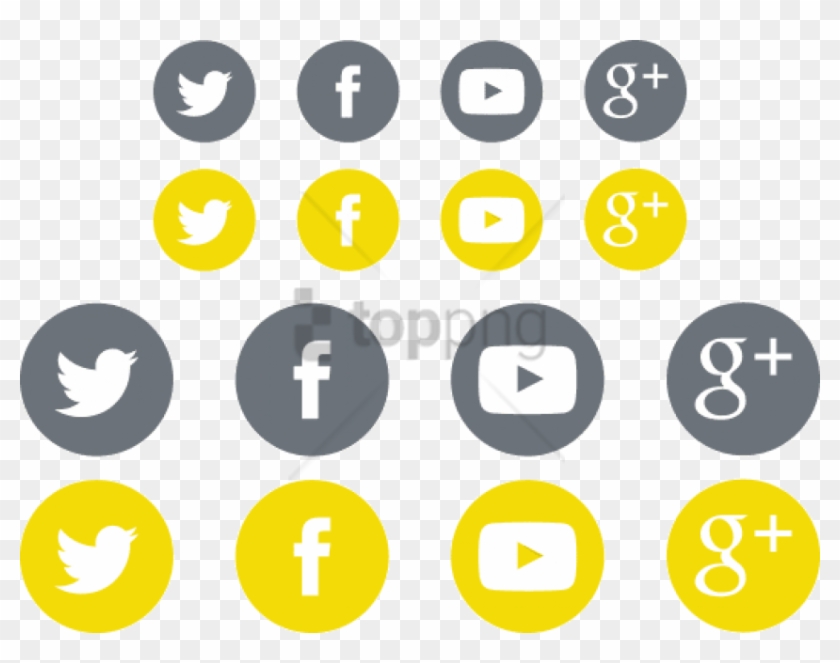 Free Png Social Media Icon Sets For Your - Social Media Follow Png Clipart #2869757