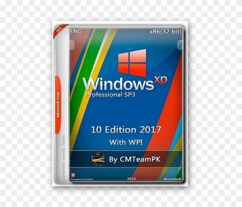 Windows Xp Professional Sp3 10 Edition 2017 X86 - Windows Xp Sp3 Professional 32 Bit Clipart #2869832