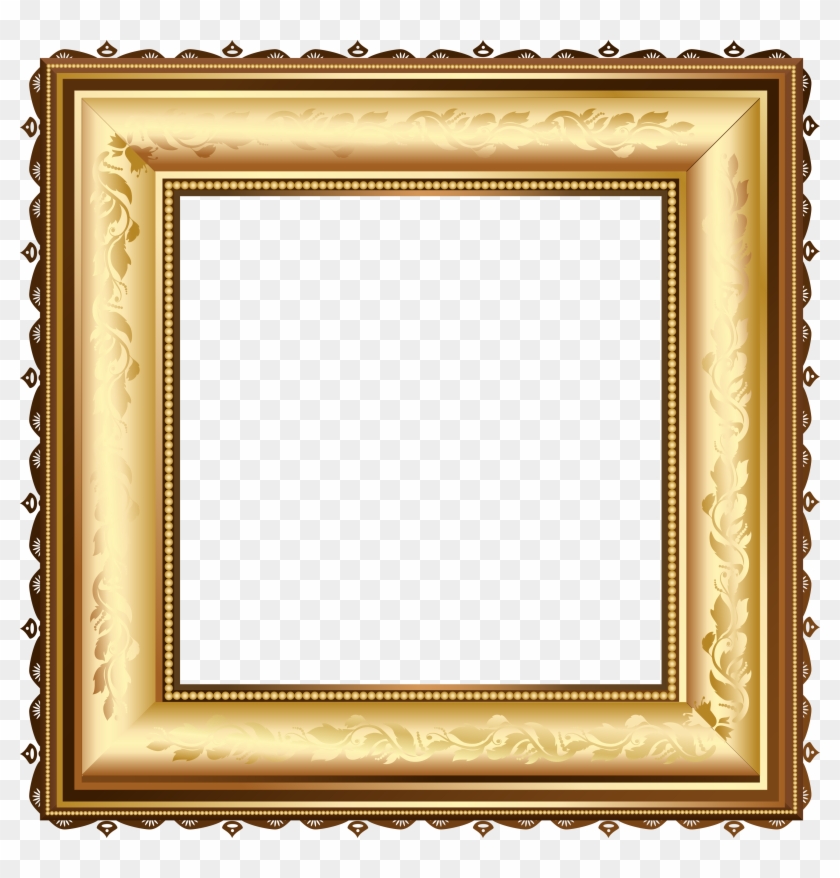 Brown And Gold - Picture Frame Clipart #2870179