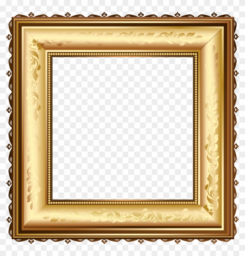 Brown And Gold - Picture Frame Clipart #2870179
