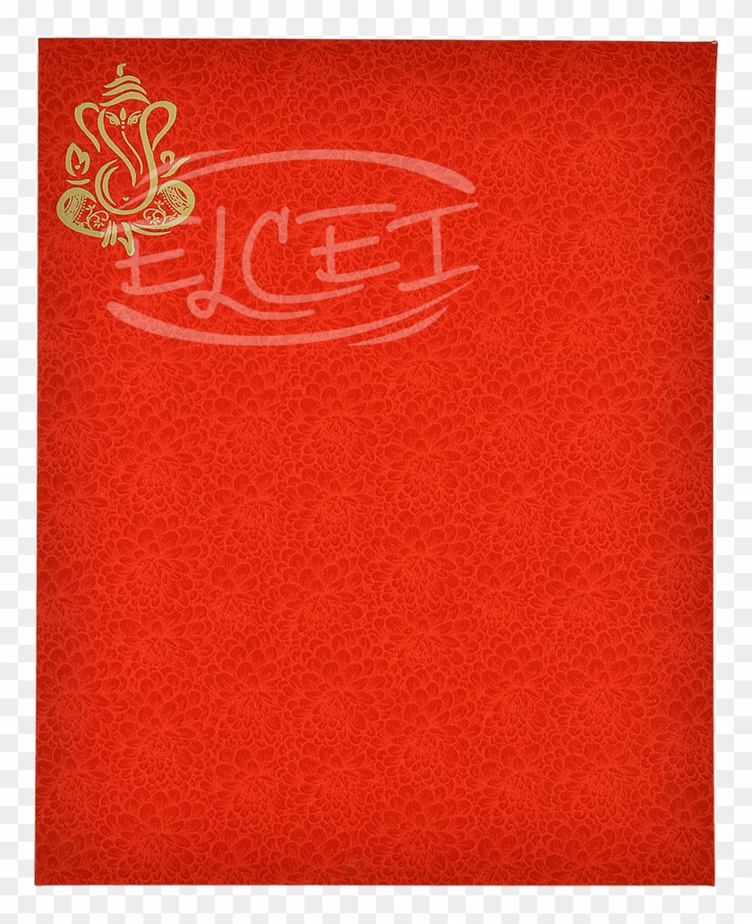 Home Hindu Wedding Cards Red Foil Card - Emblem Clipart #2870180