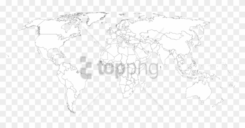 Free Png Blank Color World Map Png Png Image With Transparent - World Map Vector Clipart #2870233