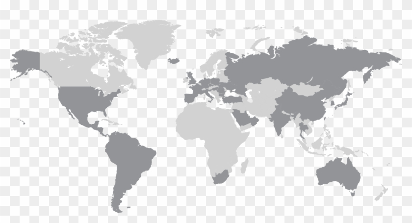 Country Background Png - Schematic Map Of The World Clipart