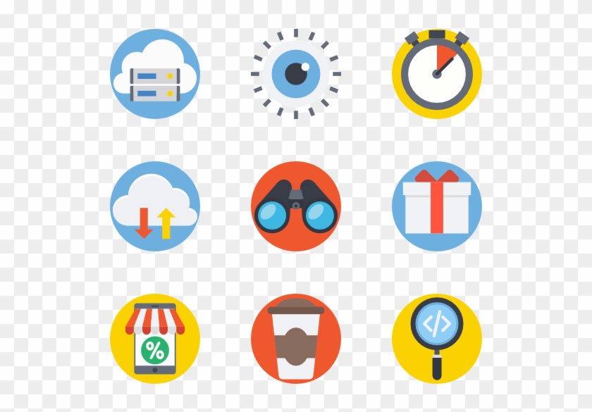 Seo And Web - Flat Icon Clipart