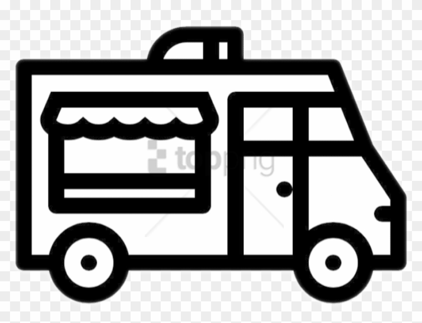 Free Png Food Truck Icon - White Food Truck Clip Art Transparent Png #2870497