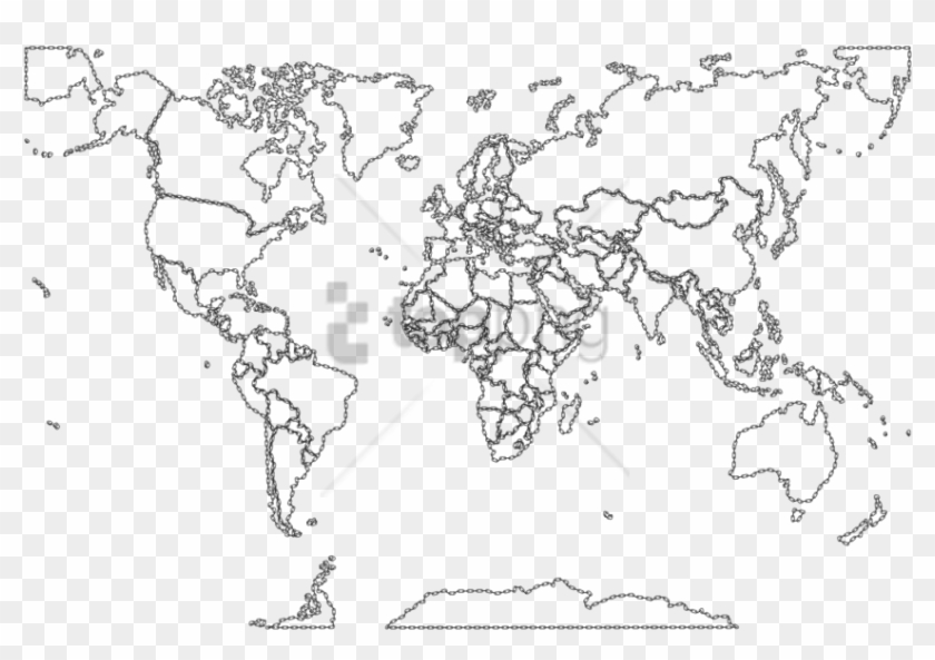 Free Png Download Blank Color World Map Png Png Images - World Map To Fill Clipart