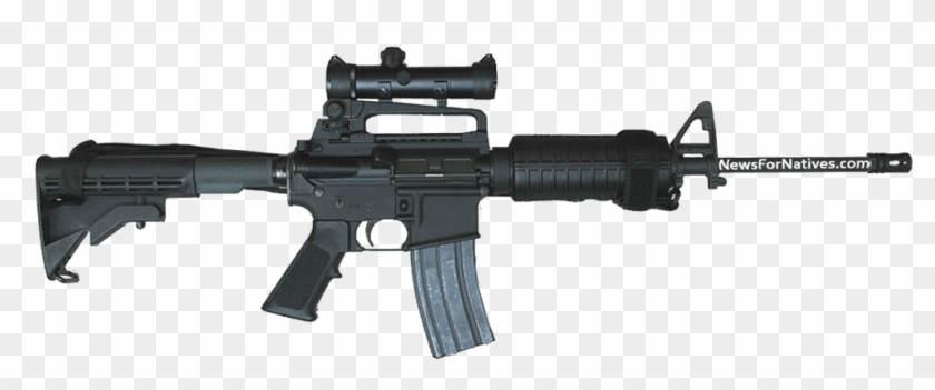 Ar-15 Police Tactical Assault Weapon - Colt M4 A4 Commando Clipart #2870553